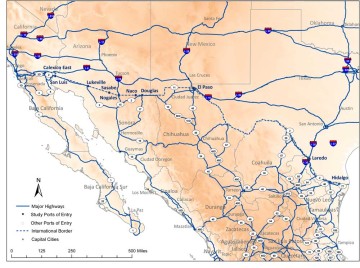 U.S. - Mexico Highway System.