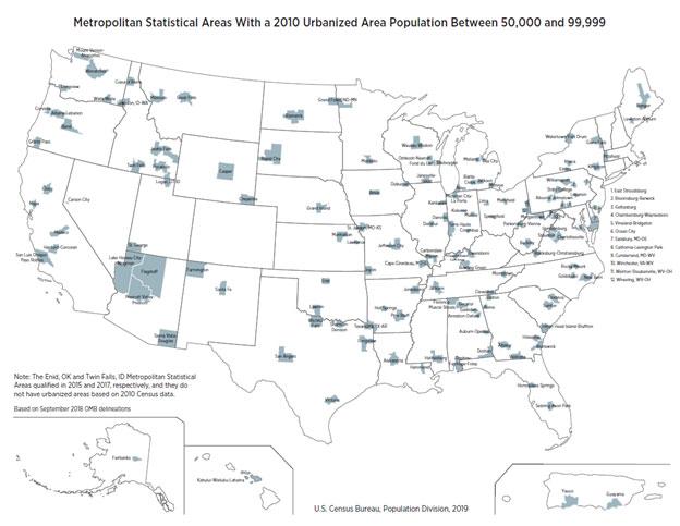 Figure 1: MSAs Likely to Be Impacted by the Proposed Changes