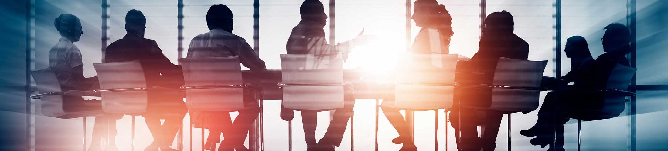 group of business people sitting