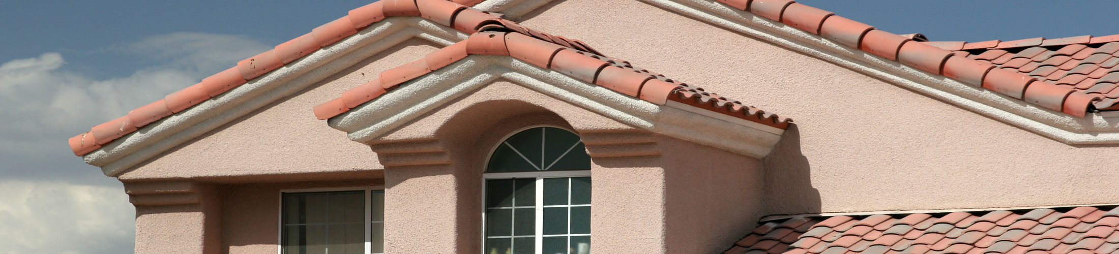 Orange tile roof