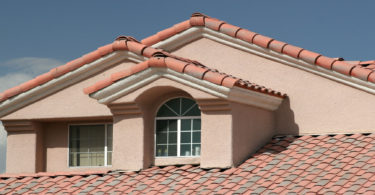 Orange tile roof