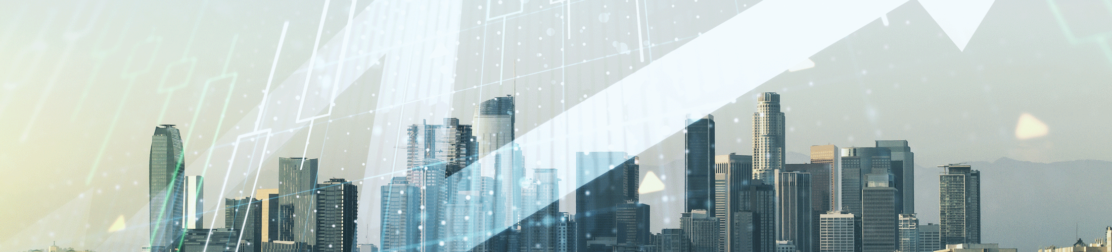 Arrow overlay city view