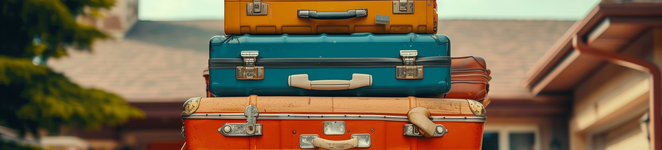 Car with luggage top
