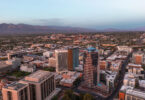 Aerial view of Tucson