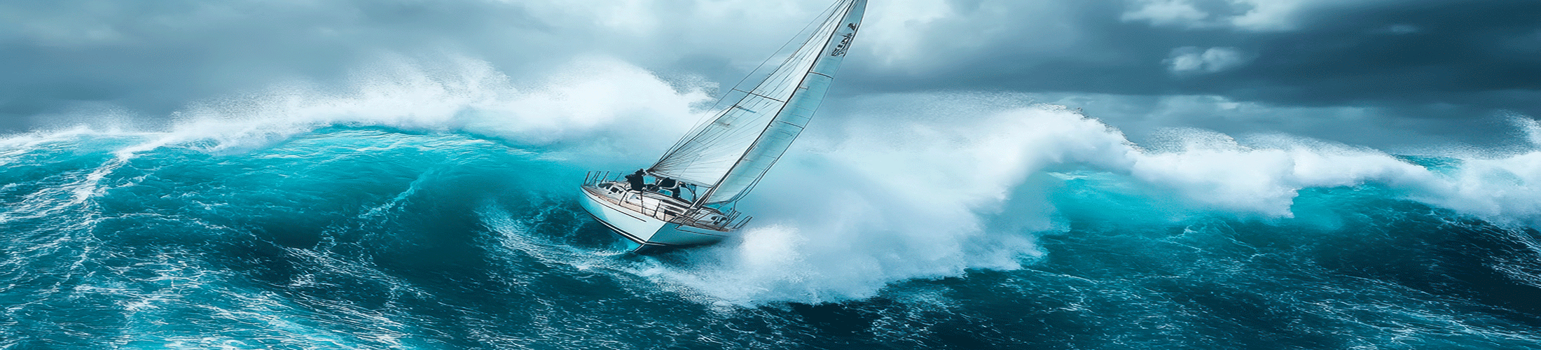 Ship on high seas