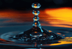 Water drop rebounding