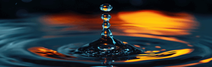 Water drop rebounding