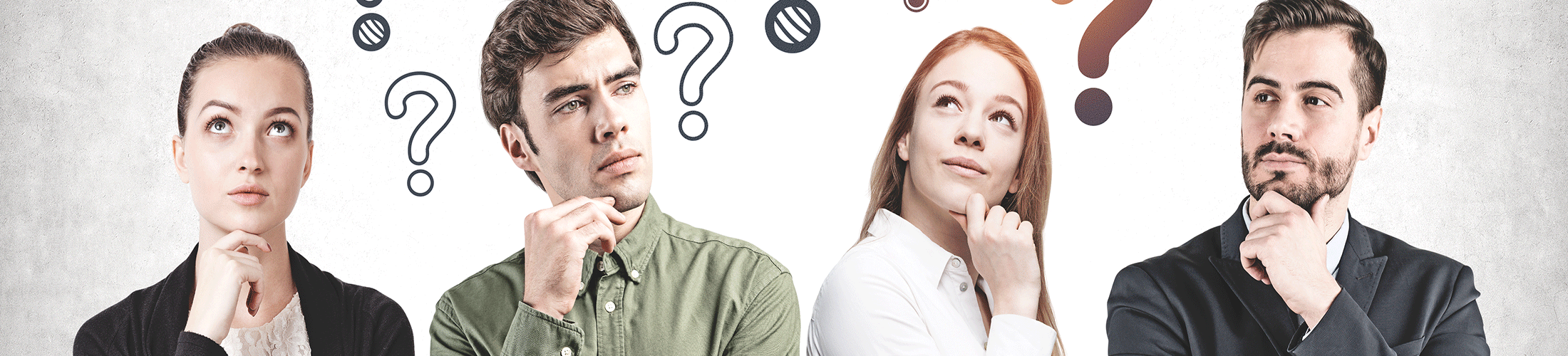 men and women looking puzzled