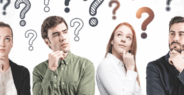 men and women looking puzzled