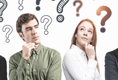 men and women looking puzzled
